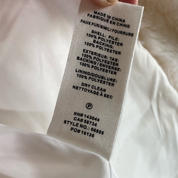 Avec Les Filles Faux Fur Coat Size: XL - Picture 9 of 12